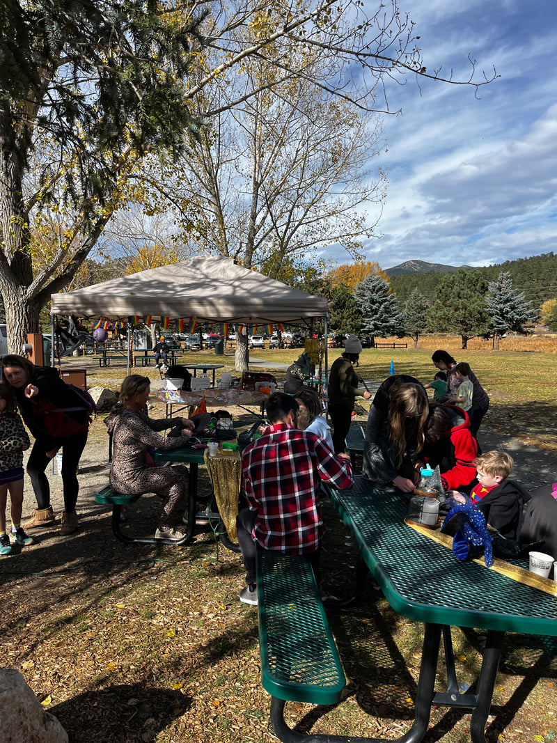 The Witches and Warlocks Float on Evergreen Lake