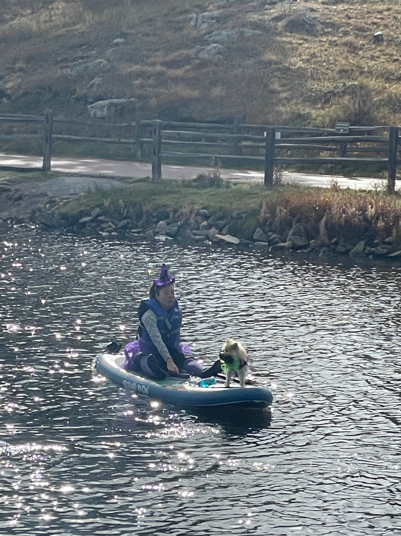The Witches and Warlocks Float on Evergreen Lake