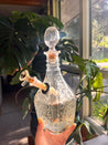 Western-Inspired Vintage Decanter Bong – Clear Glass